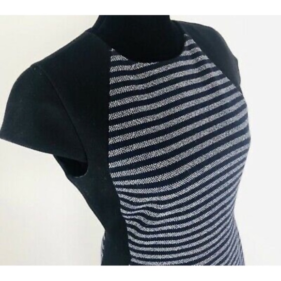 NEW! J.Crew Factory Wool Suiting Tweed Stripe Dress - Picture 4 of 6